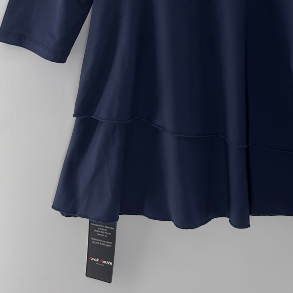 NWT JACK SMITH Blue TENNIS SPORTS Athletic Dress GOLF Long Sleeve WOMENS 2XL 2X - Picture 8 of 9